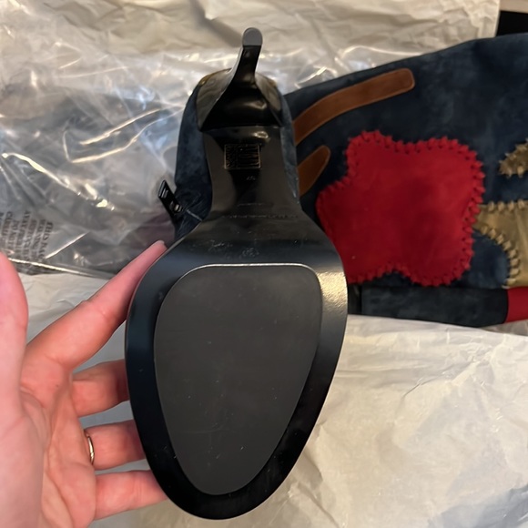 Last chance sale* BURBERRY Prorsum: Patchwork "Allison" Over The Knee Boots *NIB - Picture 2 of 7